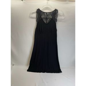 Gilligan and O'malley Sleepwear Night gown Dress Black womens Size Small